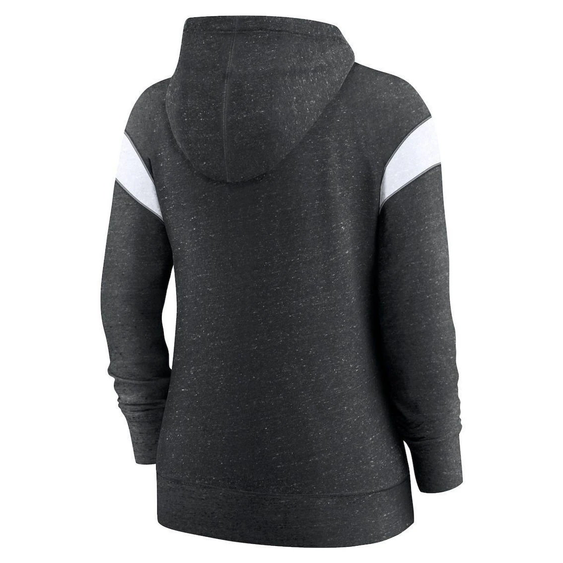 Nike Women's Heathered Black/Heathered White Baltimore Ravens Monaco Full-Zip Hoodie 6 Nike Women's Heathered Black/Heathered White Baltimore Ravens Monaco Full-Zip Hoodie - Image 4