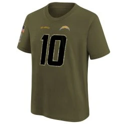 Nike Youth Justin Herbert Olive Los Angeles Chargers 2022 Salute To Service Name & Number T-Shirt 8 Nike Youth Justin Herbert Olive Los Angeles Chargers 2022 Salute To Service Name & Number T-Shirt -Mitchell & Ness store DSCO1153027635 2068 ALT2