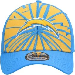 New Era Men's Gold/Powder Blue Los Angeles Chargers Shattered 39THIRTY Flex Hat -Mitchell & Ness store DSCO1153027766 1853 ALT2