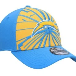 New Era Men's Gold/Powder Blue Los Angeles Chargers Shattered 39THIRTY Flex Hat -Mitchell & Ness store DSCO1153027766 1853 ALT3