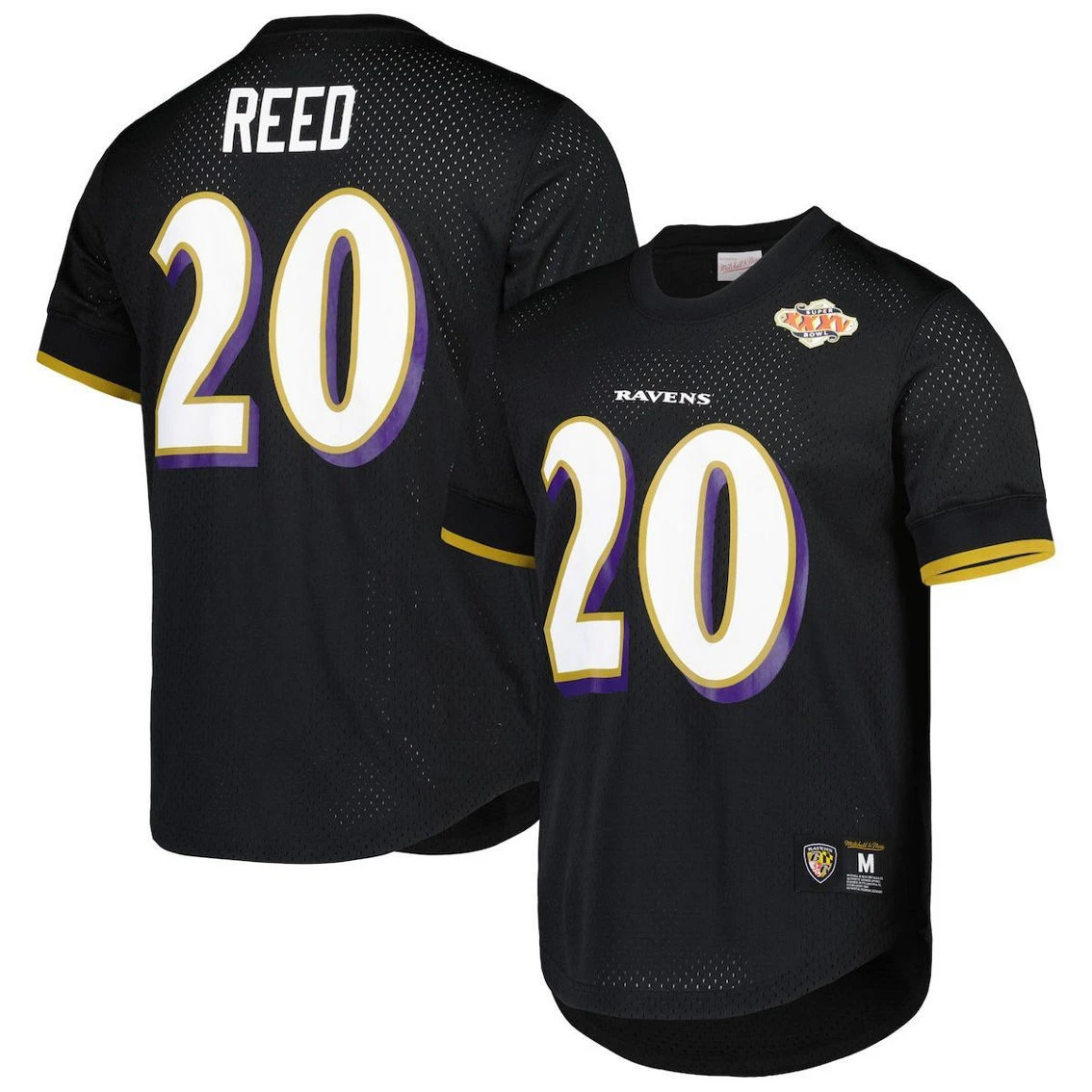 Mitchell & Ness Men's Ed Reed Black Baltimore Ravens Retired Player Name & Number Mesh Top 3 Mitchell & Ness Men's Ed Reed Black Baltimore Ravens Retired Player Name & Number Mesh Top