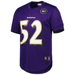 Mitchell & Ness Men's Ray Lewis Purple Baltimore Ravens Retired Player Name & Number Mesh Top -Mitchell & Ness store DSCO1153028545 2729 ALT2