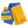 WEAR By Erin Andrews Women's Powder Blue Los Angeles Chargers Colorblock Cuffed Knit Hat With Pom And Scarf Set 1 WEAR By Erin Andrews Women's Powder Blue Los Angeles Chargers Colorblock Cuffed Knit Hat With Pom And Scarf Set -Mitchell & Ness store DSCO1153341705 1191