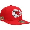 New Era Men's Red Kansas City Chiefs Super Bowl IV Citrus Pop 59FIFTY Fitted Hat -Mitchell & Ness store DSCO1153341885 2910