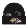 New Era Youth Black Baltimore Ravens Identity Cuffed Knit Hat -Mitchell & Ness store DSCO1153341902 1007