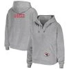 WEAR By Erin Andrews Women's Heathered Gray Kansas City Chiefs Team Full-Zip Hoodie
