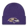 New Era Youth Purple Baltimore Ravens Core Classic Cuffed Knit Hat 2 New Era Youth Purple Baltimore Ravens Core Classic Cuffed Knit Hat -Mitchell & Ness store DSCO1153342311 2729