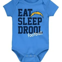 Outerstuff Newborn & Infant Powder Blue/White/Heather Gray Los Angeles Chargers Three-Piece Eat Sleep Drool Bodysuit Set 8 Outerstuff Newborn & Infant Powder Blue/White/Heather Gray Los Angeles Chargers Three-Piece Eat Sleep Drool Bodysuit Set -Mitchell & Ness store DSCO1153403766 1191 ALT2
