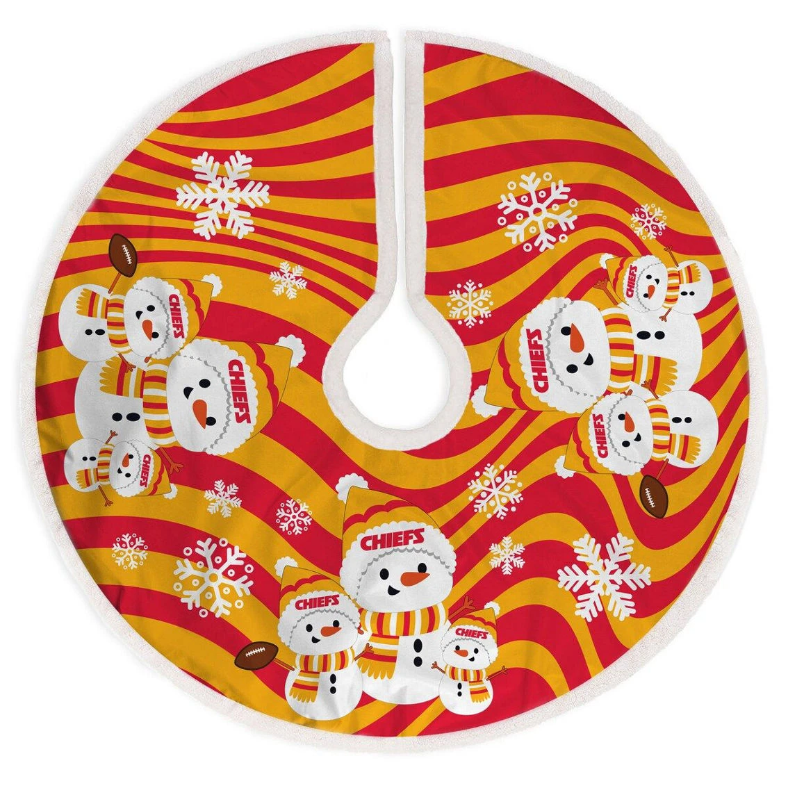 Pegasus Home Fashions Kansas City Chiefs Snowman Sherpa Christmas Tree Skirt 3 Pegasus Home Fashions Kansas City Chiefs Snowman Sherpa Christmas Tree Skirt