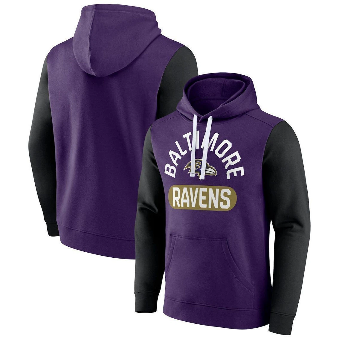 Men's Fanatics Branded Purple Baltimore Ravens Extra Point Pullover Hoodie 3 Men's Fanatics Branded Purple Baltimore Ravens Extra Point Pullover Hoodie