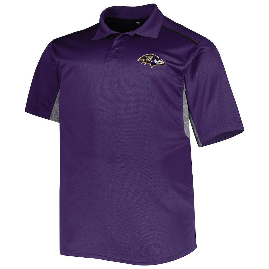 Profile Men's Purple Baltimore Ravens Big & Tall Team Color Polo 5 Profile Men's Purple Baltimore Ravens Big & Tall Team Color Polo - Image 3
