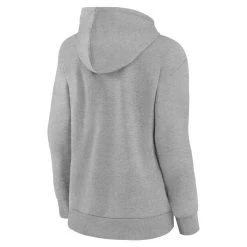 Fanatics Branded Women's Heather Gray Los Angeles Chargers Iconic Cotton Fleece Checklist Pullover Hoodie -Mitchell & Ness store DSCO1154283098 1927 ALT3