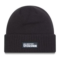 Youth New Era Black Los Angeles Chargers 2022 Inspire Change Cuffed Knit Hat -Mitchell & Ness store DSCO1154283165 1007 ALT2