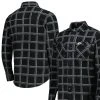 Antigua Men's Black Kansas City Chiefs Industry Flannel Button-Up Shirt Jacket -Mitchell & Ness store DSCO1154464368 1007