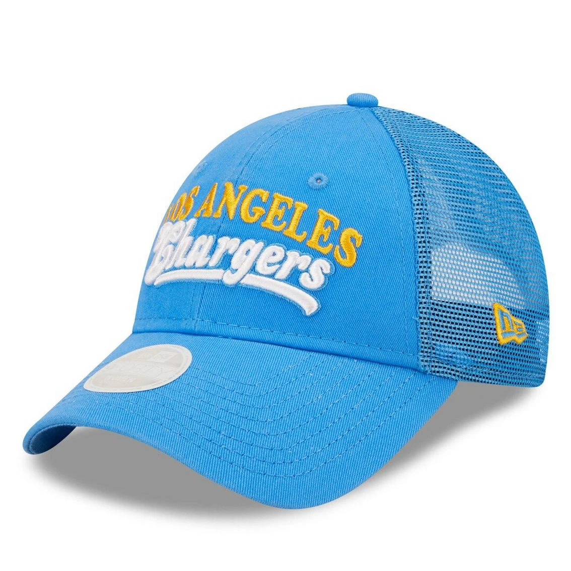 New Era Women's Powder Blue Los Angeles Chargers Team Trucker 9FORTY Snapback Hat 4 New Era Women's Powder Blue Los Angeles Chargers Team Trucker 9FORTY Snapback Hat - Image 2