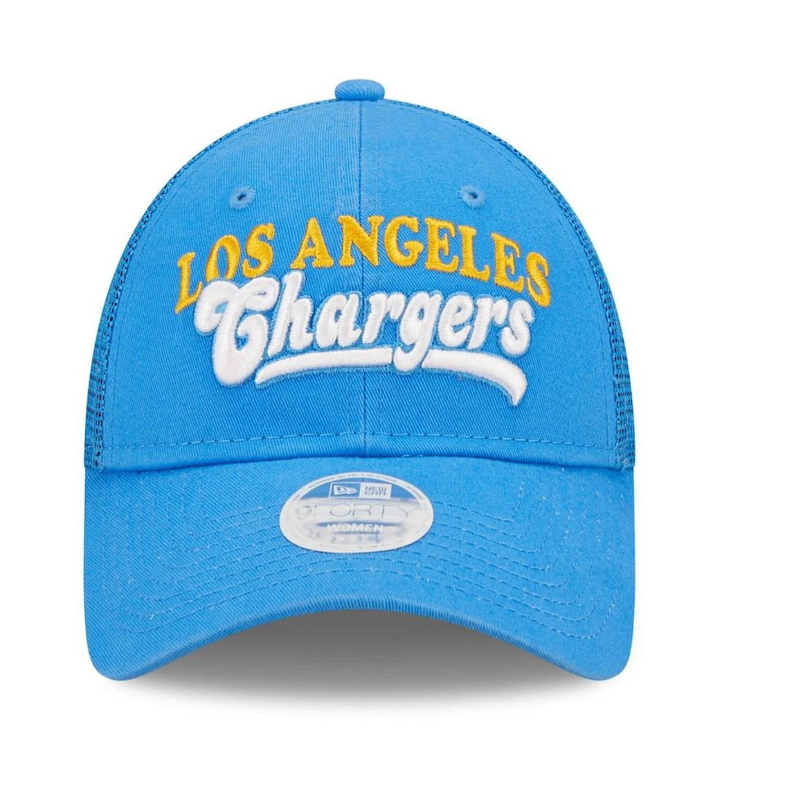 New Era Women's Powder Blue Los Angeles Chargers Team Trucker 9FORTY Snapback Hat 5 New Era Women's Powder Blue Los Angeles Chargers Team Trucker 9FORTY Snapback Hat - Image 3