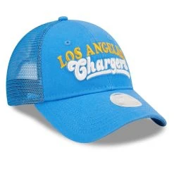 New Era Women's Powder Blue Los Angeles Chargers Team Trucker 9FORTY Snapback Hat 9 New Era Women's Powder Blue Los Angeles Chargers Team Trucker 9FORTY Snapback Hat -Mitchell & Ness store DSCO1154531424 1191 ALT3