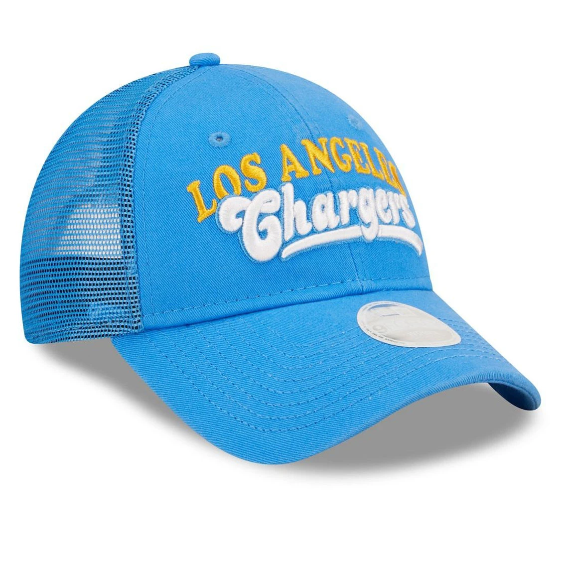 New Era Women's Powder Blue Los Angeles Chargers Team Trucker 9FORTY Snapback Hat 6 New Era Women's Powder Blue Los Angeles Chargers Team Trucker 9FORTY Snapback Hat - Image 4