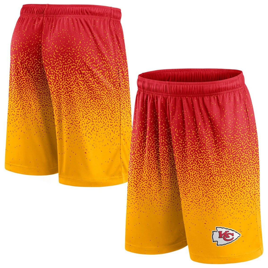 Fanatics Branded Men's Red/Gold Kansas City Chiefs Ombre Shorts 4 Fanatics Branded Men's Red/Gold Kansas City Chiefs Ombre Shorts - Image 2