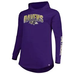 Fanatics Branded Men's Purple Baltimore Ravens Big & Tall Front Runner Pullover Hoodie -Mitchell & Ness store DSCO1154531624 2729 ALT2