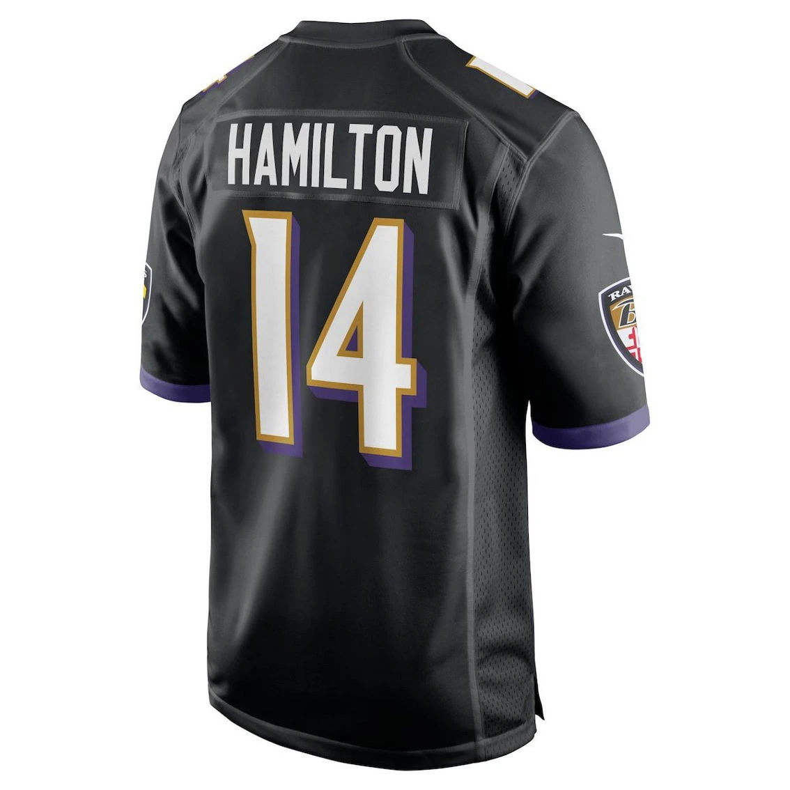 Nike Men's Kyle Hamilton Black Baltimore Ravens Player Game Jersey 6 Nike Men's Kyle Hamilton Black Baltimore Ravens Player Game Jersey - Image 4