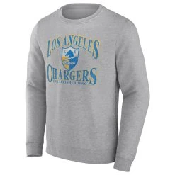 Fanatics Branded Men's Heather Charcoal Los Angeles Chargers Playability Pullover Sweatshirt 8 Fanatics Branded Men's Heather Charcoal Los Angeles Chargers Playability Pullover Sweatshirt -Mitchell & Ness store DSCO1154672718 1927 ALT2