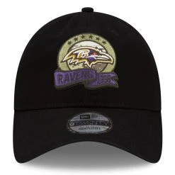 New Era Men's Black Baltimore Ravens 2022 Salute To Service 9TWENTY Adjustable Hat -Mitchell & Ness store DSCO1154722722 1007 ALT2