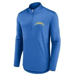 Fanatics Branded Men's Powder Blue Los Angeles Chargers Tough Minded Quarter-Zip Top -Mitchell & Ness store DSCO1154722968 1191 ALT2