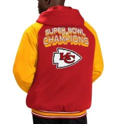 G-III Sports By Carl Banks Men's Red Kansas City Chiefs Defender Raglan Full-Zip Hoodie Varsity Jacket -Mitchell & Ness store DSCO1154795479 2910 ALT2