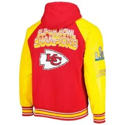 G-III Sports By Carl Banks Men's Red Kansas City Chiefs Defender Raglan Full-Zip Hoodie Varsity Jacket -Mitchell & Ness store DSCO1154795479 2910 ALT3