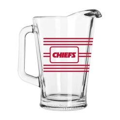 Logo Brands Kansas City Chiefs 60oz. Multi-Stripe Pitcher -Mitchell & Ness store DSCO1155047577 0000 ALT2