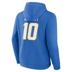 Profile Men's Justin Herbert Powder Blue Los Angeles Chargers Big & Tall Fleece Name & Number Pullover Hoodie -Mitchell & Ness store DSCO1155956674 1191 ALT3