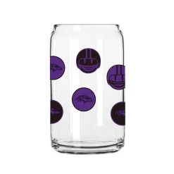 Logo Brands Baltimore Ravens 16oz. Smiley Can Glass
