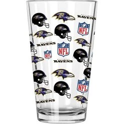 The Memory Company Baltimore Ravens 16oz. Allover Print Pint Glass