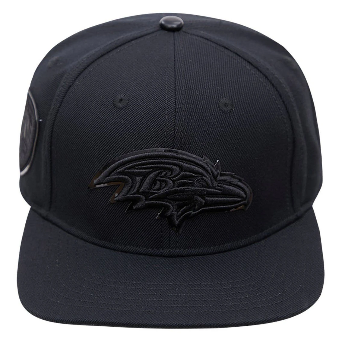 Pro Standard Men's Baltimore Ravens Triple Black Snapback Hat 5 Pro Standard Men's Baltimore Ravens Triple Black Snapback Hat - Image 3