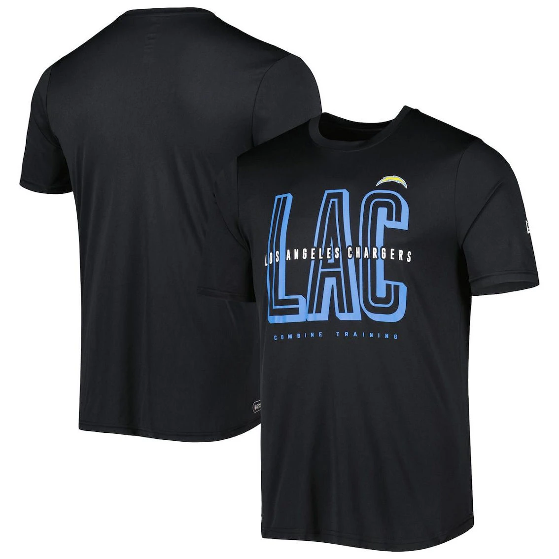 Men's New Era Black Los Angeles Chargers Scrimmage T-Shirt 3 Men's New Era Black Los Angeles Chargers Scrimmage T-Shirt