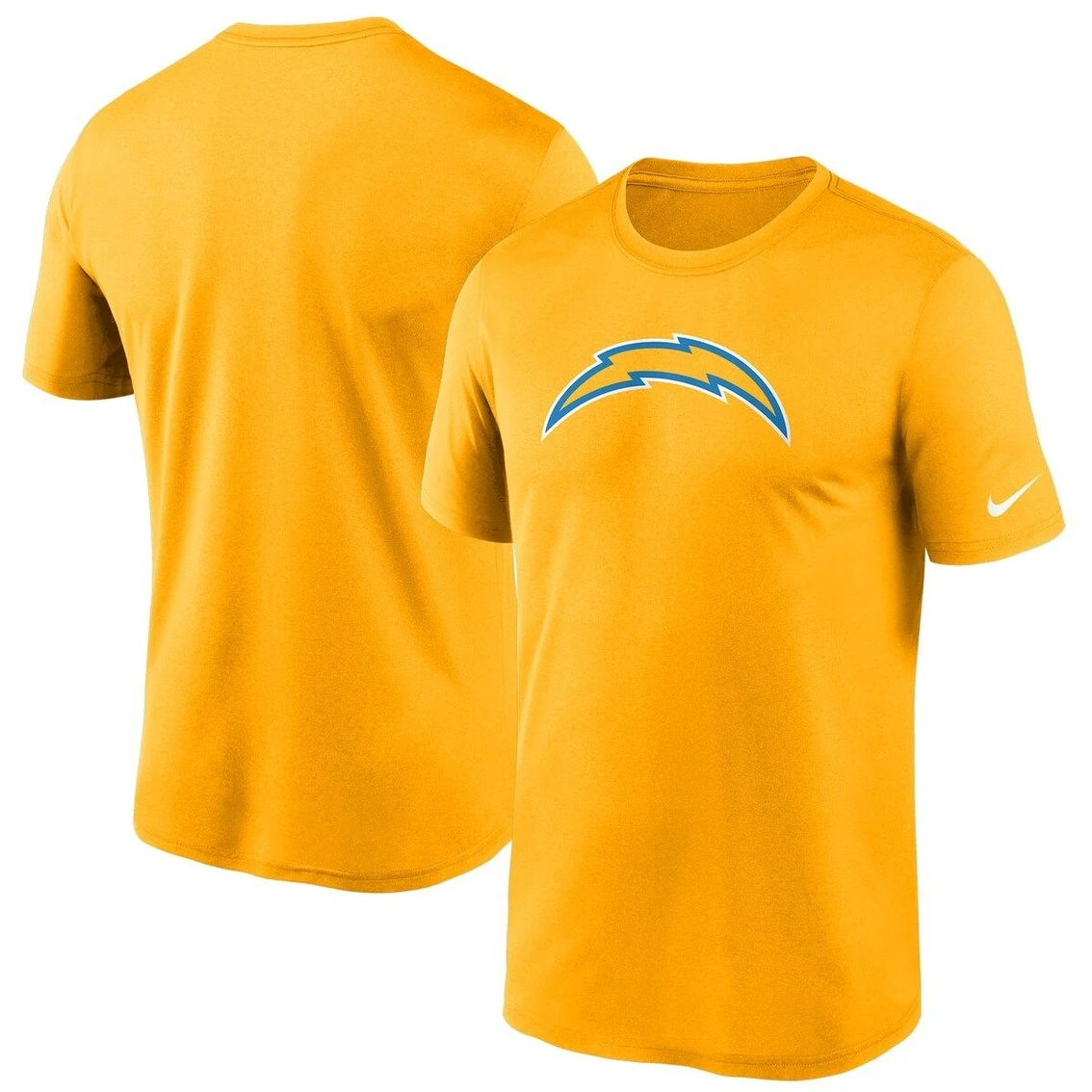 Nike Men's Gold Los Angeles Chargers Logo Essential Legend Performance T-Shirt 4 Nike Men's Gold Los Angeles Chargers Logo Essential Legend Performance T-Shirt - Image 2