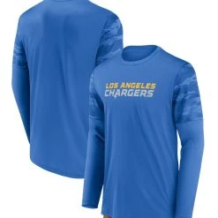 Fanatics Branded Men's Blue/Gold Los Angeles Chargers Square Off Long Sleeve T-Shirt