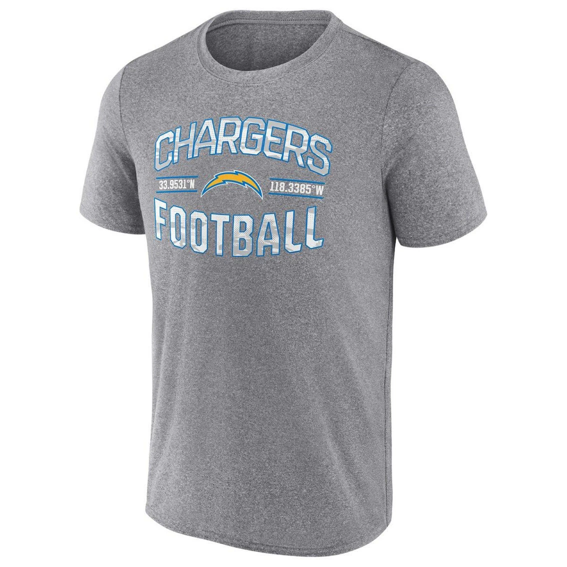 Fanatics Branded Men's Heathered Gray Los Angeles Chargers Want To Play T-Shirt 5 Fanatics Branded Men's Heathered Gray Los Angeles Chargers Want To Play T-Shirt - Image 3