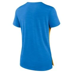 Women's Nike Gold/Powder Blue Los Angeles Chargers Impact Exceed Performance Notch Neck T-Shirt -Mitchell & Ness store DSCO1157312116 1853 ALT3