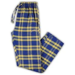 Concepts Sport Men's Powder Blue/Gold Los Angeles Chargers Big And Tall Ultimate Flannel Pajama Pants