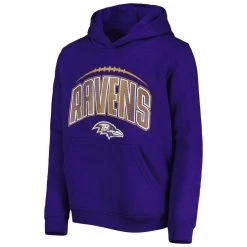 Outerstuff Youth Purple/Heather Gray Baltimore Ravens Double Up Pullover Hoodie & Pants Set -Mitchell & Ness store DSCO1158971698 2729 ALT2