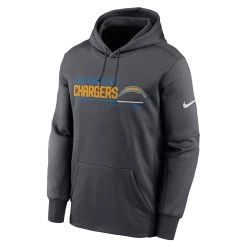 Men's Nike Anthracite Los Angeles Chargers Prime Logo Name Split Pullover Hoodie -Mitchell & Ness store DSCO1159235818 4096 ALT2