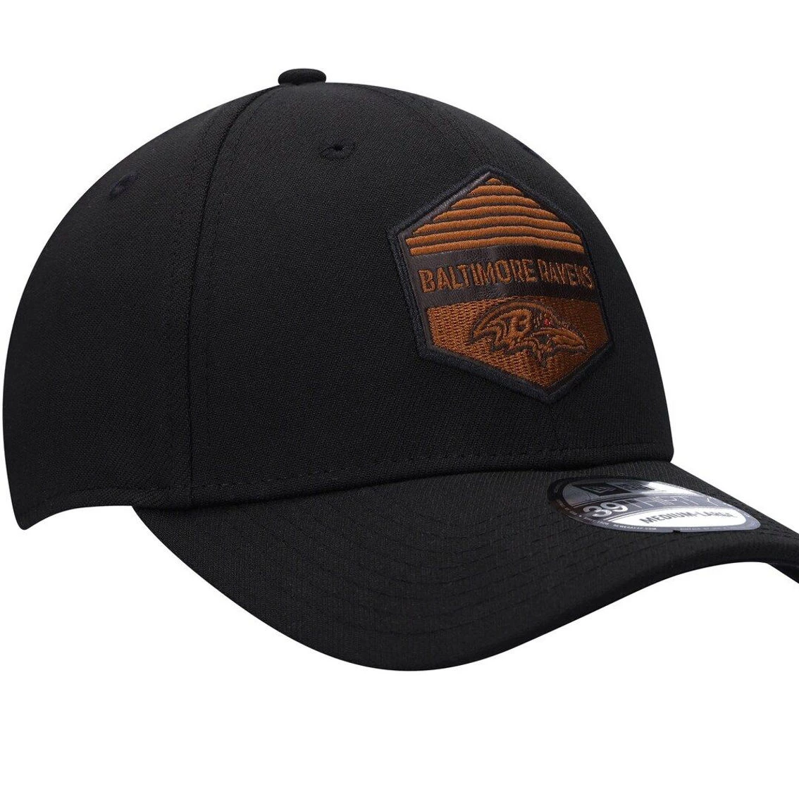 New Era Men's Black Baltimore Ravens Gulch 39THIRTY Flex Hat 6 New Era Men's Black Baltimore Ravens Gulch 39THIRTY Flex Hat - Image 4
