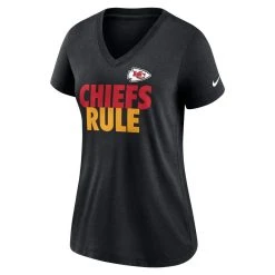 Nike Women's Black Kansas City Chiefs Hometown Collection Tri-Blend V-Neck T-Shirt 8 Nike Women's Black Kansas City Chiefs Hometown Collection Tri-Blend V-Neck T-Shirt -Mitchell & Ness store DSCO1159619757 1007 ALT2