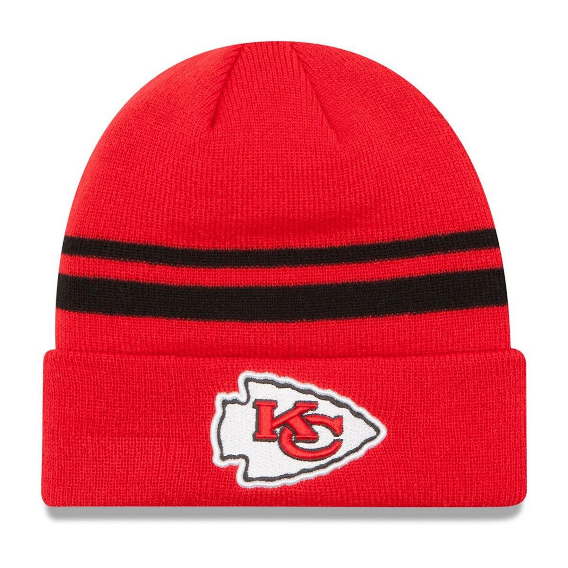 New Era Men's Red Kansas City Chiefs Team Logo Cuffed Knit Hat 4 New Era Men's Red Kansas City Chiefs Team Logo Cuffed Knit Hat - Image 2