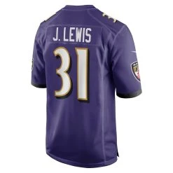 Nike Men's Jamal Lewis Purple Baltimore Ravens Game Retired Player Jersey 9 Nike Men's Jamal Lewis Purple Baltimore Ravens Game Retired Player Jersey -Mitchell & Ness store DSCO1159740599 2729 ALT3