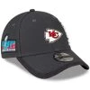 New Era Men's Charcoal Kansas City Chiefs Super Bowl LVII Opening Night Sideline 9FORTY Adjustable Hat -Mitchell & Ness store DSCO1159885173 1904
