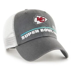 '47 Men's Charcoal Kansas City Chiefs Super Bowl LVII Mesa Clean Up Adjustable Hat -Mitchell & Ness store DSCO1159885340 1904 ALT2