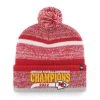 '47 Men's Red Kansas City Chiefs 2022 AFC S Northward Cuffed Pom Knit Hat -Mitchell & Ness store DSCO1159887206 2910